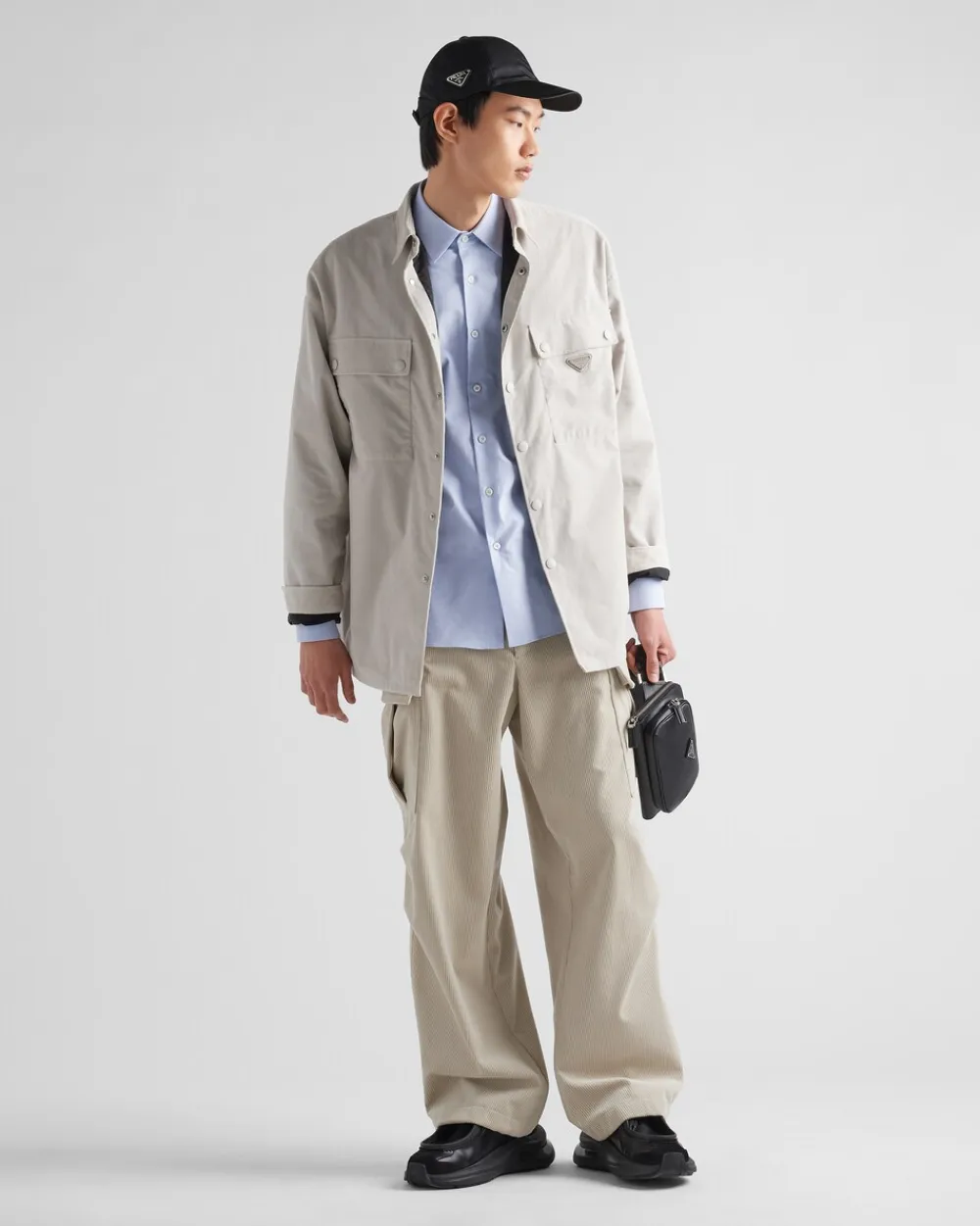 Hombre Prada CAMISAS^Camisa De Pana Fina