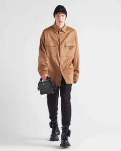 Hombre Prada CAMISAS^Camisa De Pelo De Camello