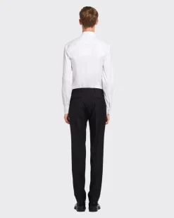 Hombre Prada CAMISAS^Camisa De Popelina Elástica