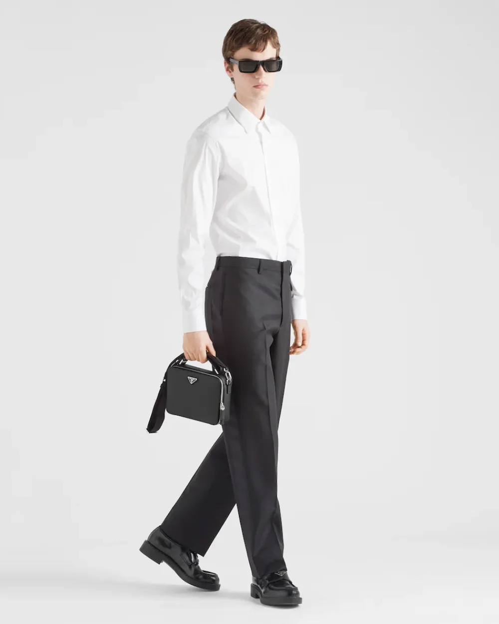 Hombre Prada CAMISAS^Camisa De Popelina Elástica