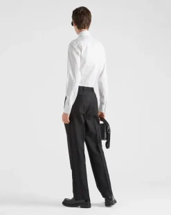 Hombre Prada CAMISAS^Camisa De Popelina Elástica