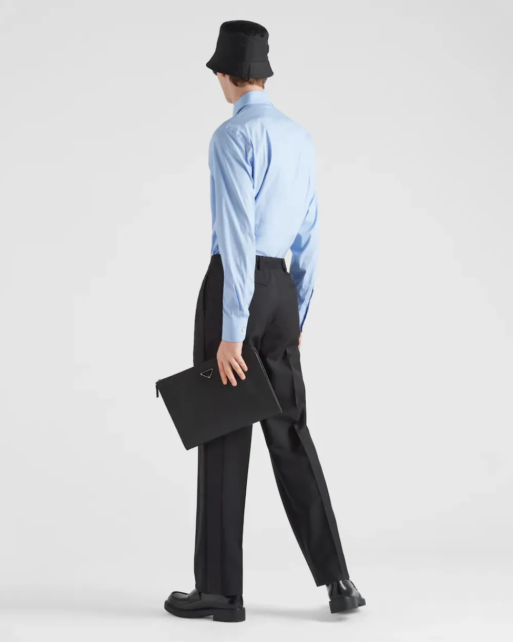 Hombre Prada CAMISAS^Camisa De Popelina Elástica