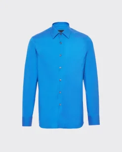 Hombre Prada CAMISAS^Camisa De Popelina Elástica