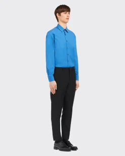 Hombre Prada CAMISAS^Camisa De Popelina Elástica
