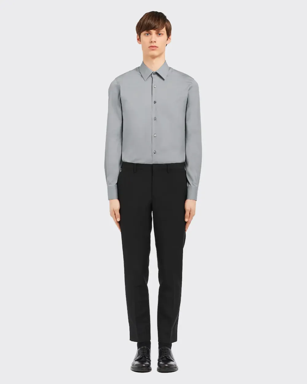 Hombre Prada CAMISAS^Camisa De Popelina Elástica
