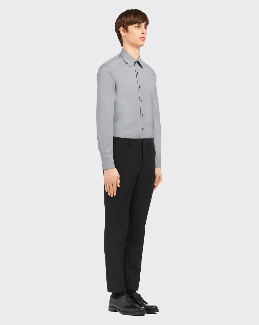 Hombre Prada CAMISAS^Camisa De Popelina Elástica