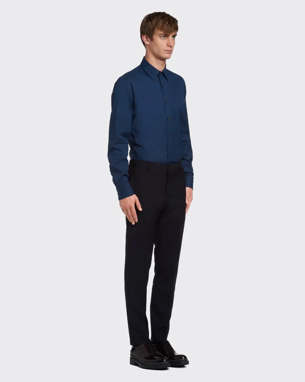 Hombre Prada CAMISAS^Camisa De Popelina Elástica