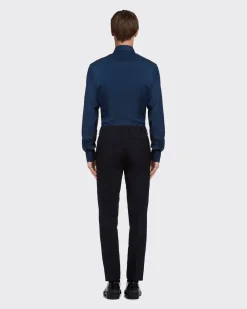 Hombre Prada CAMISAS^Camisa De Popelina Elástica