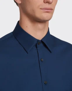Hombre Prada CAMISAS^Camisa De Popelina Elástica