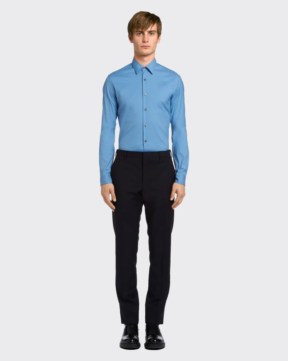 Hombre Prada CAMISAS^Camisa De Popelina Elástica