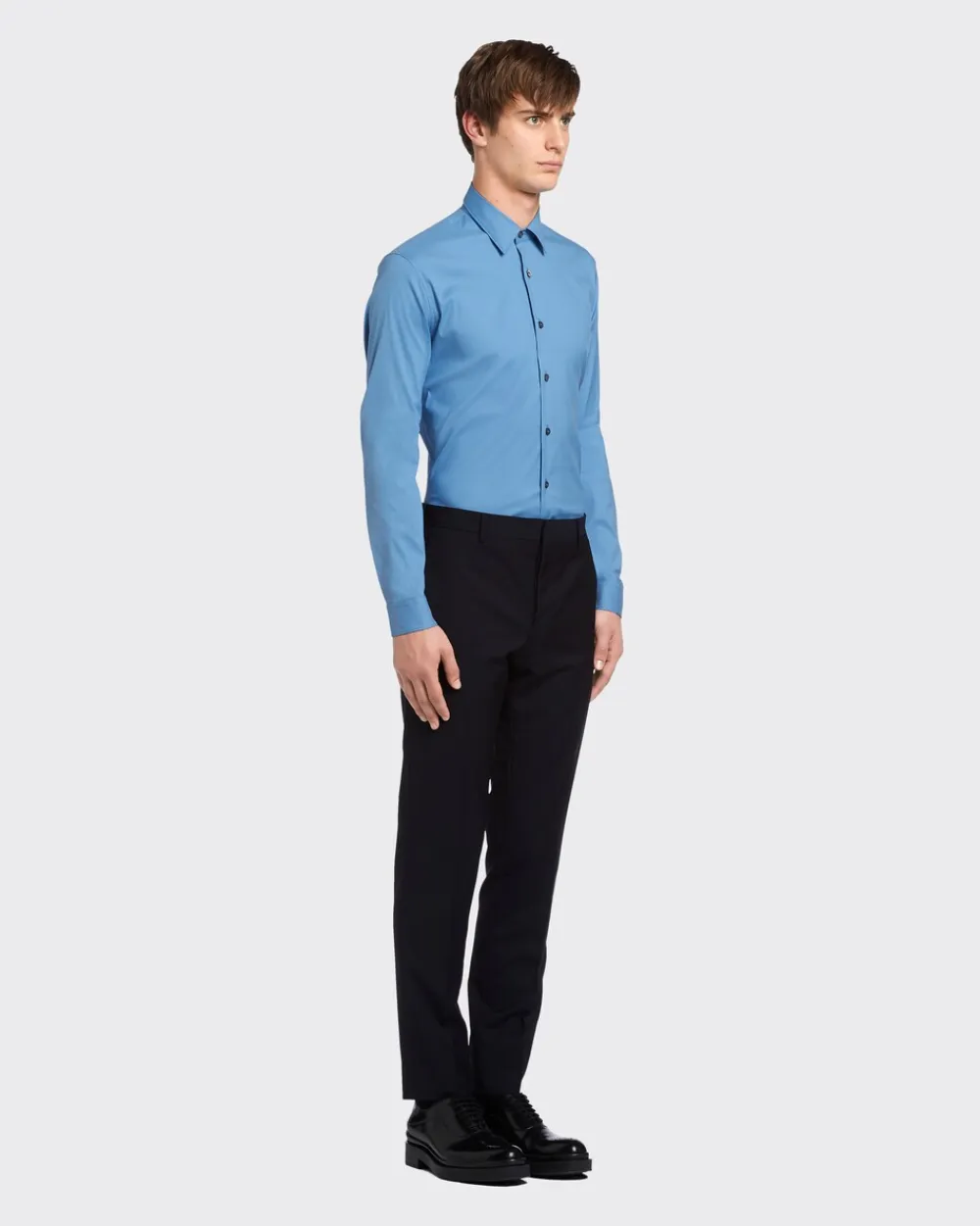 Hombre Prada CAMISAS^Camisa De Popelina Elástica
