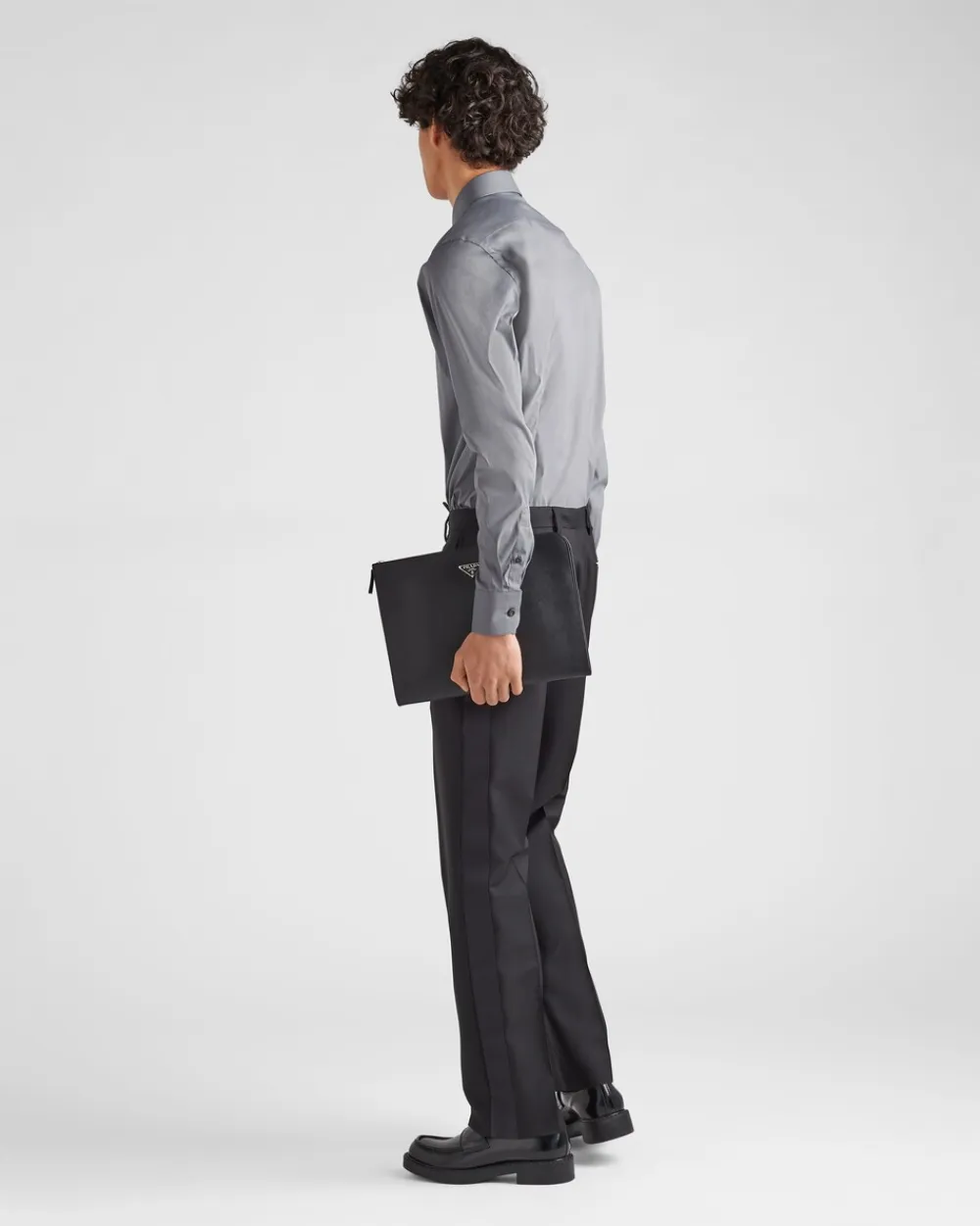 Hombre Prada CAMISAS^Camisa De Popelina Elástica
