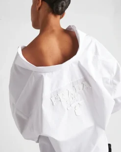 Mujer Prada CAMISAS Y TOPS^Camisa De Popelín Bordada