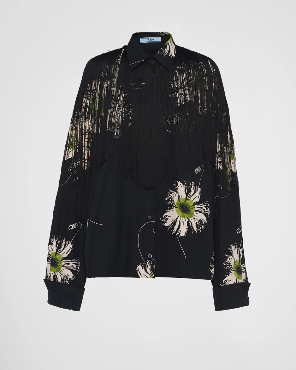 Mujer Prada CAMISAS Y TOPS^Camisa De Popelín Estampada