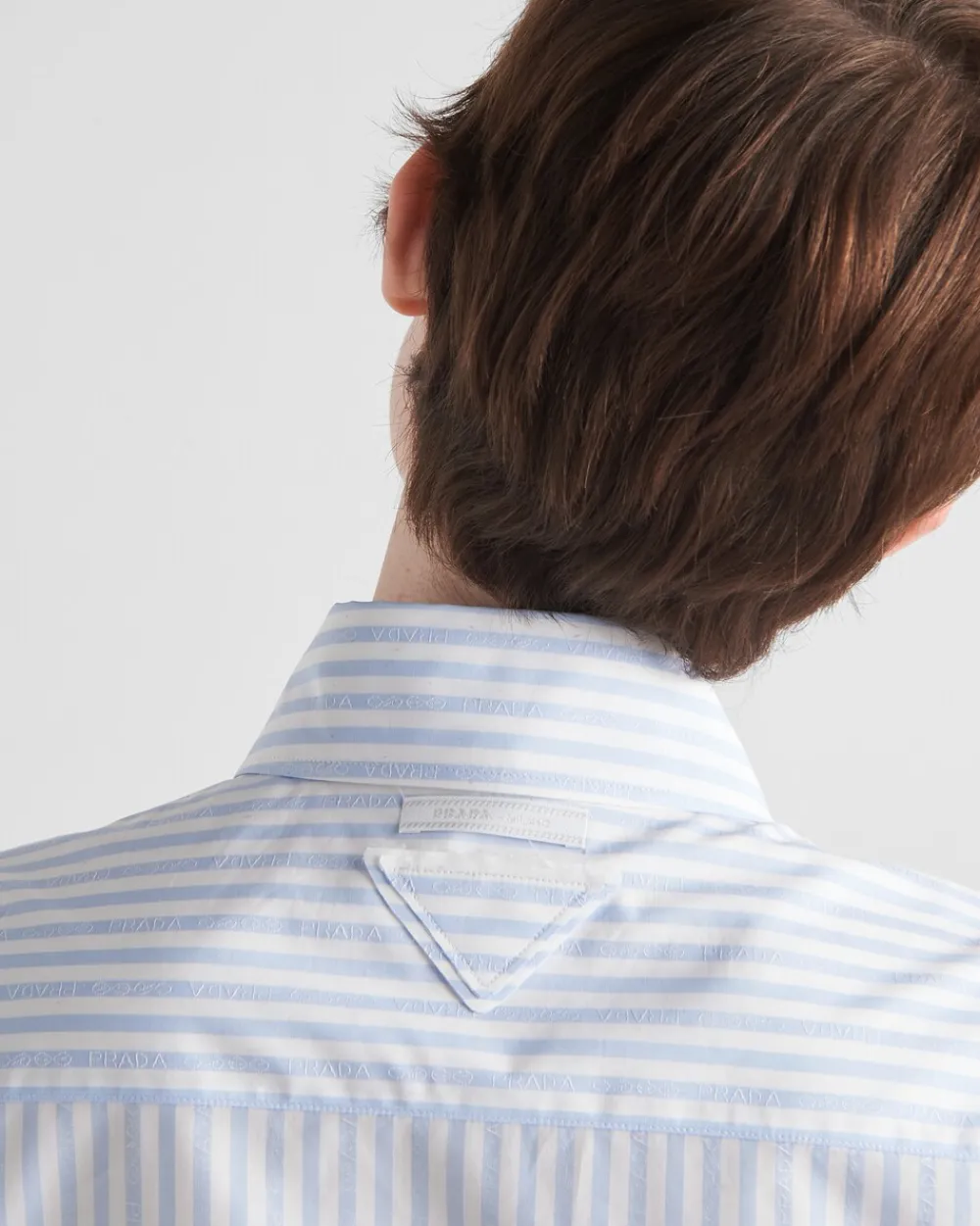 Mujer Prada CAMISAS Y TOPS^Camisa De Popelín Y Jacquard