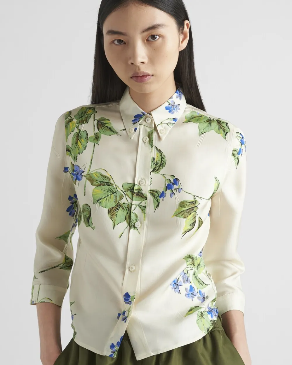 Mujer Prada CAMISAS Y TOPS^Camisa De Sarga