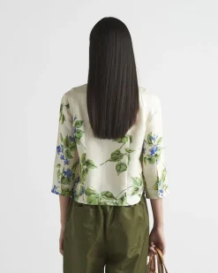 Mujer Prada CAMISAS Y TOPS^Camisa De Sarga