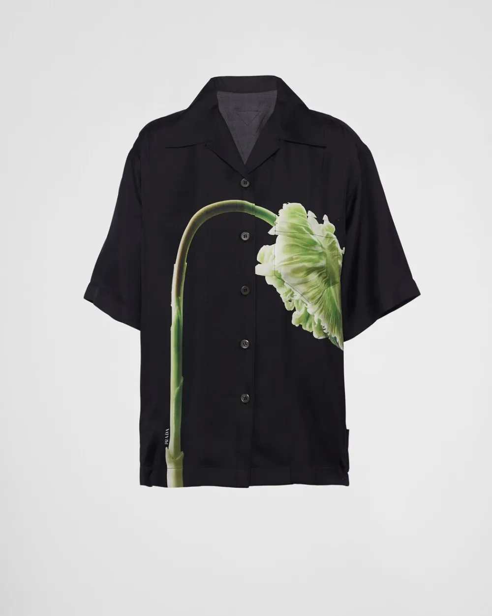 Mujer Prada CAMISAS Y TOPS^Camisa De Sarga Estampada