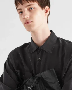 Hombre Prada CAMISAS^Camisa De Seda