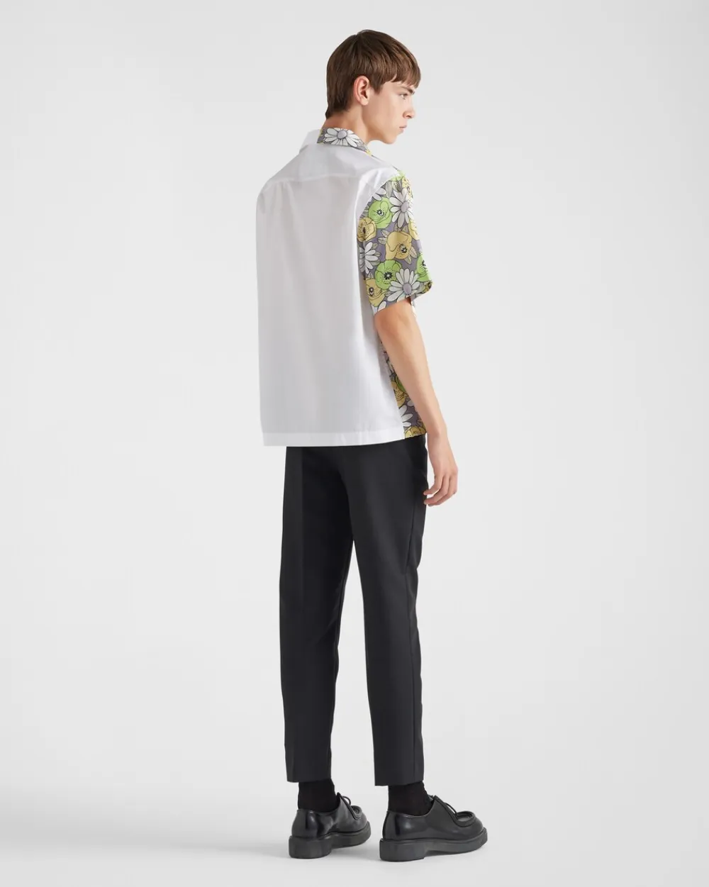 Hombre Prada CAMISAS^Camisa Double Match De Algodón