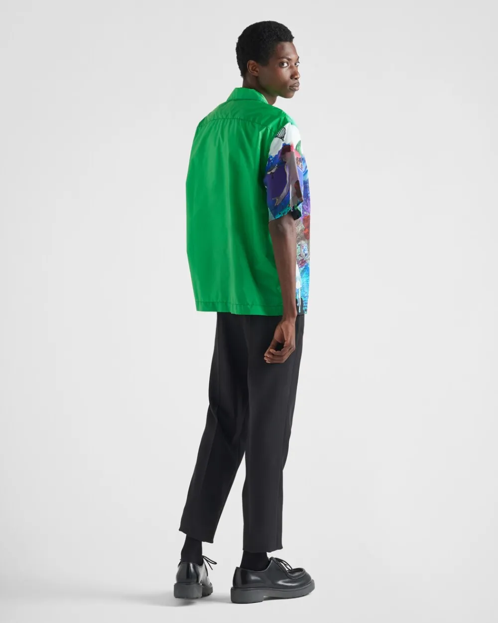 Hombre Prada CAMISAS^Camisa Double Match De Re-nylon