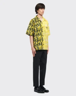 Hombre Prada CAMISAS^Camisa En Popelín Double Match