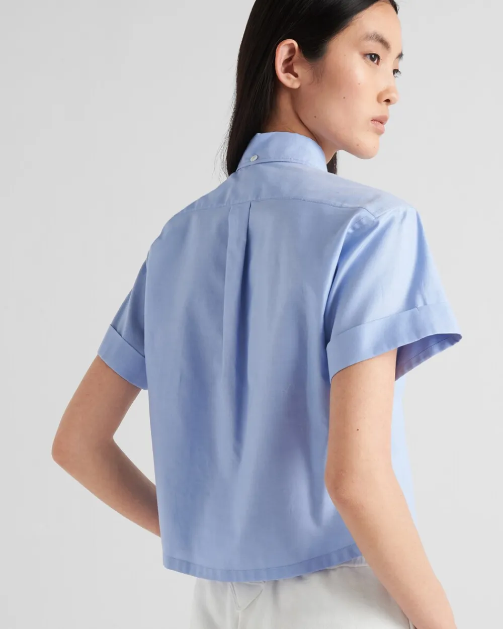 Mujer Prada CAMISAS Y TOPS^Camisa Oxford Bordada