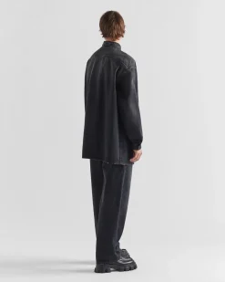 Hombre Prada TEJIDO VAQUERO^Camisa Vaquera