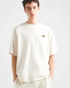 Hombre Prada CAMISETAS Y POLOS^Camiseta De Algodón