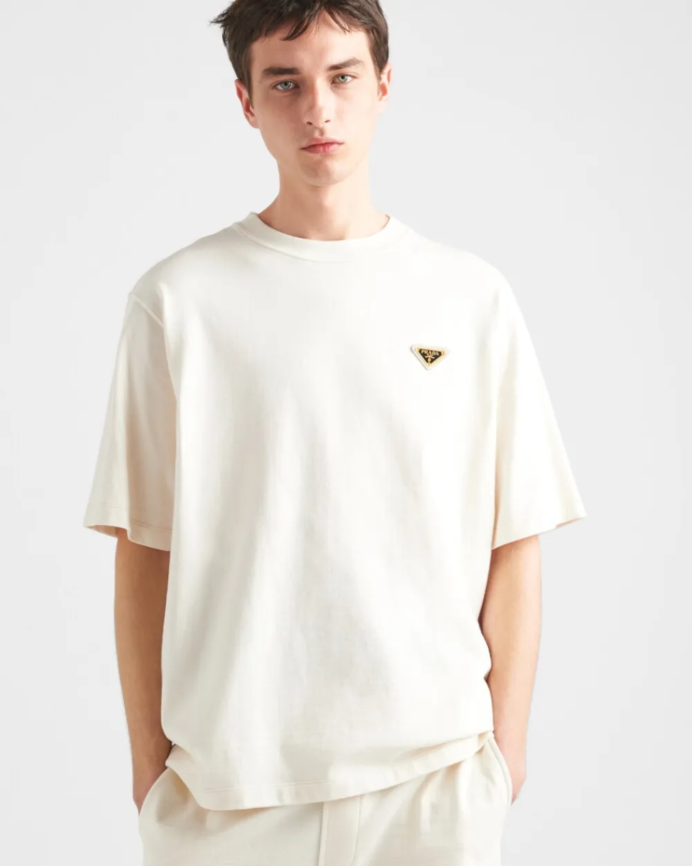 Hombre Prada CAMISETAS Y POLOS^Camiseta De Algodón
