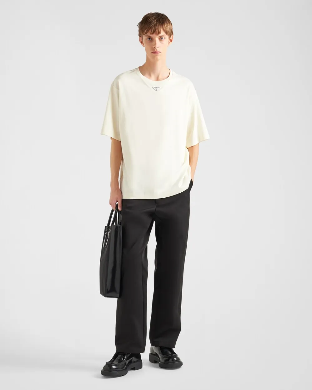 Hombre Prada CAMISETAS Y POLOS^Camiseta De Algodón