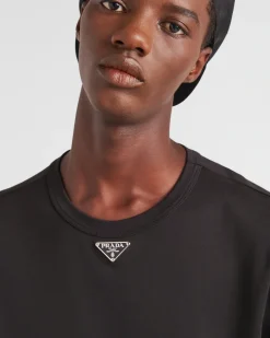 Hombre Prada CAMISETAS Y POLOS^Camiseta De Algodón