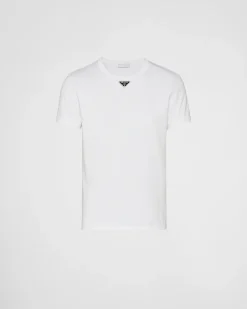 Hombre Prada CAMISETAS Y POLOS^Camiseta De Algodón