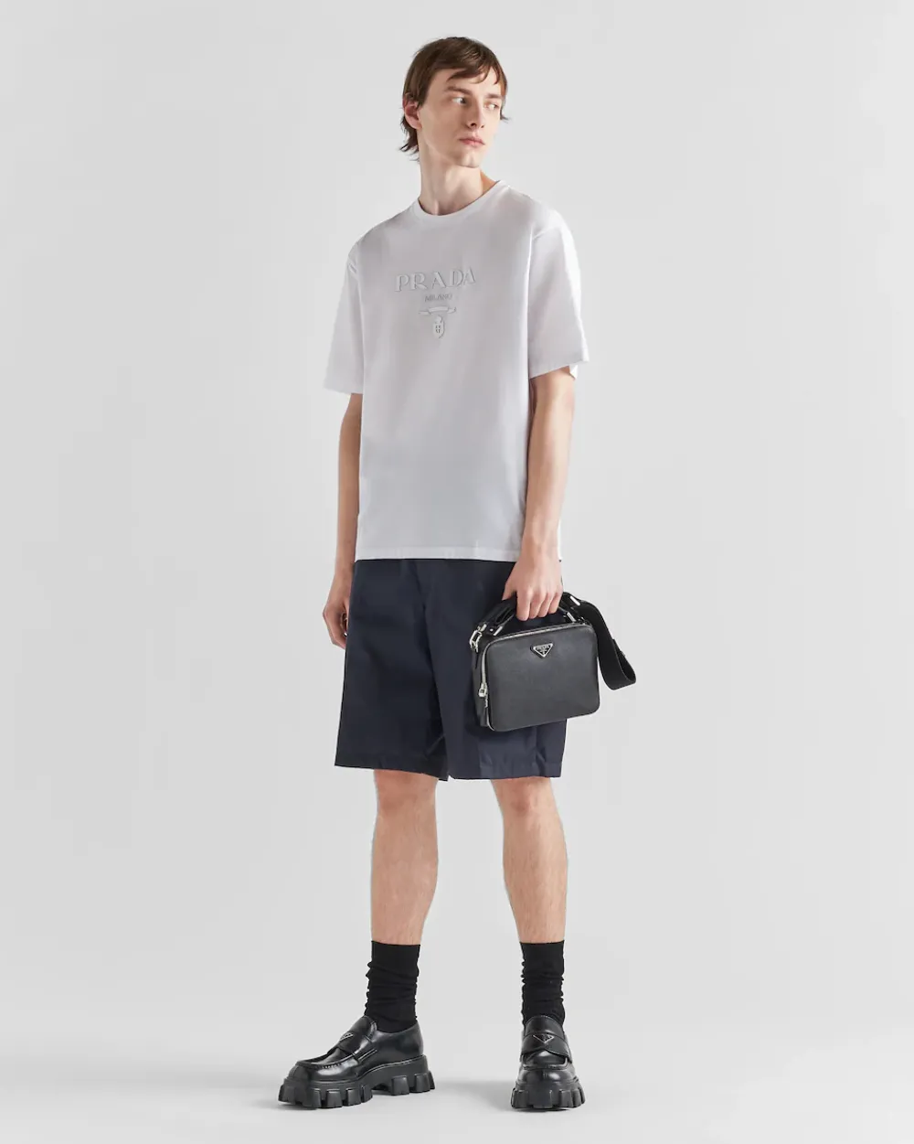 Hombre Prada CAMISETAS Y POLOS^Camiseta De Algodón
