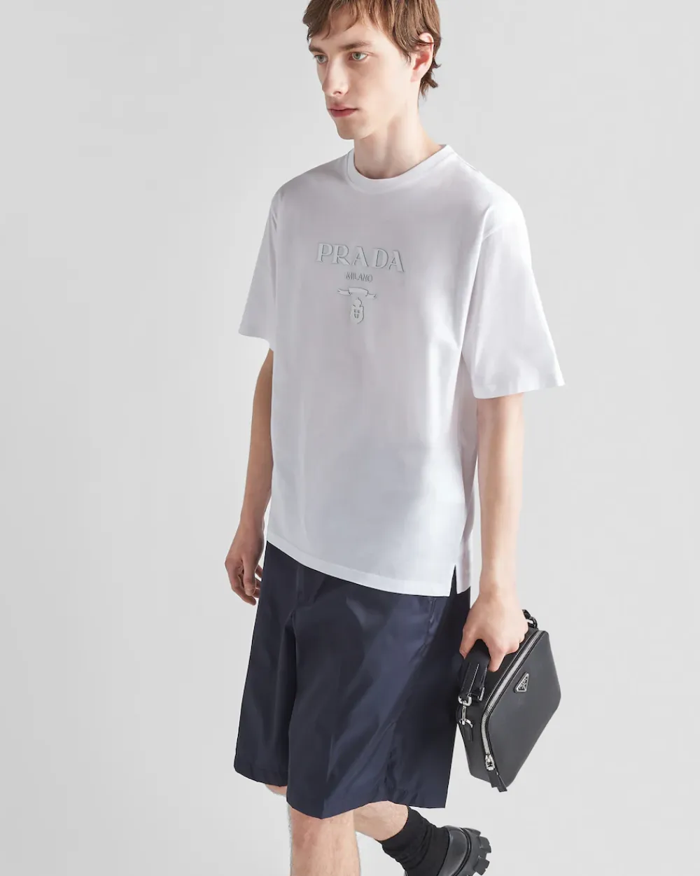 Hombre Prada CAMISETAS Y POLOS^Camiseta De Algodón