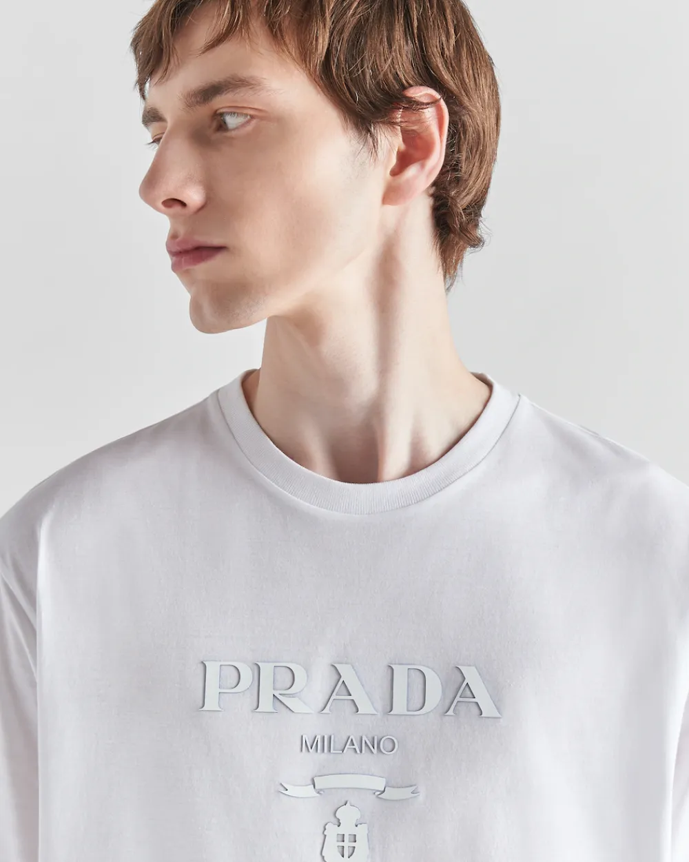 Hombre Prada CAMISETAS Y POLOS^Camiseta De Algodón