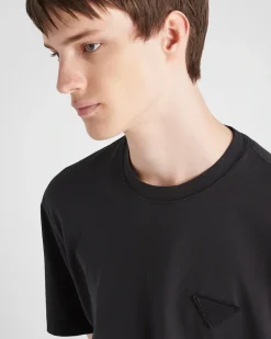 Hombre Prada CAMISETAS Y POLOS^Camiseta De Algodón