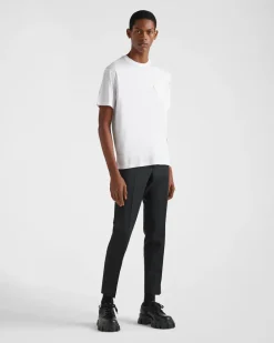 Hombre Prada CAMISETAS Y POLOS^Camiseta De Algodón