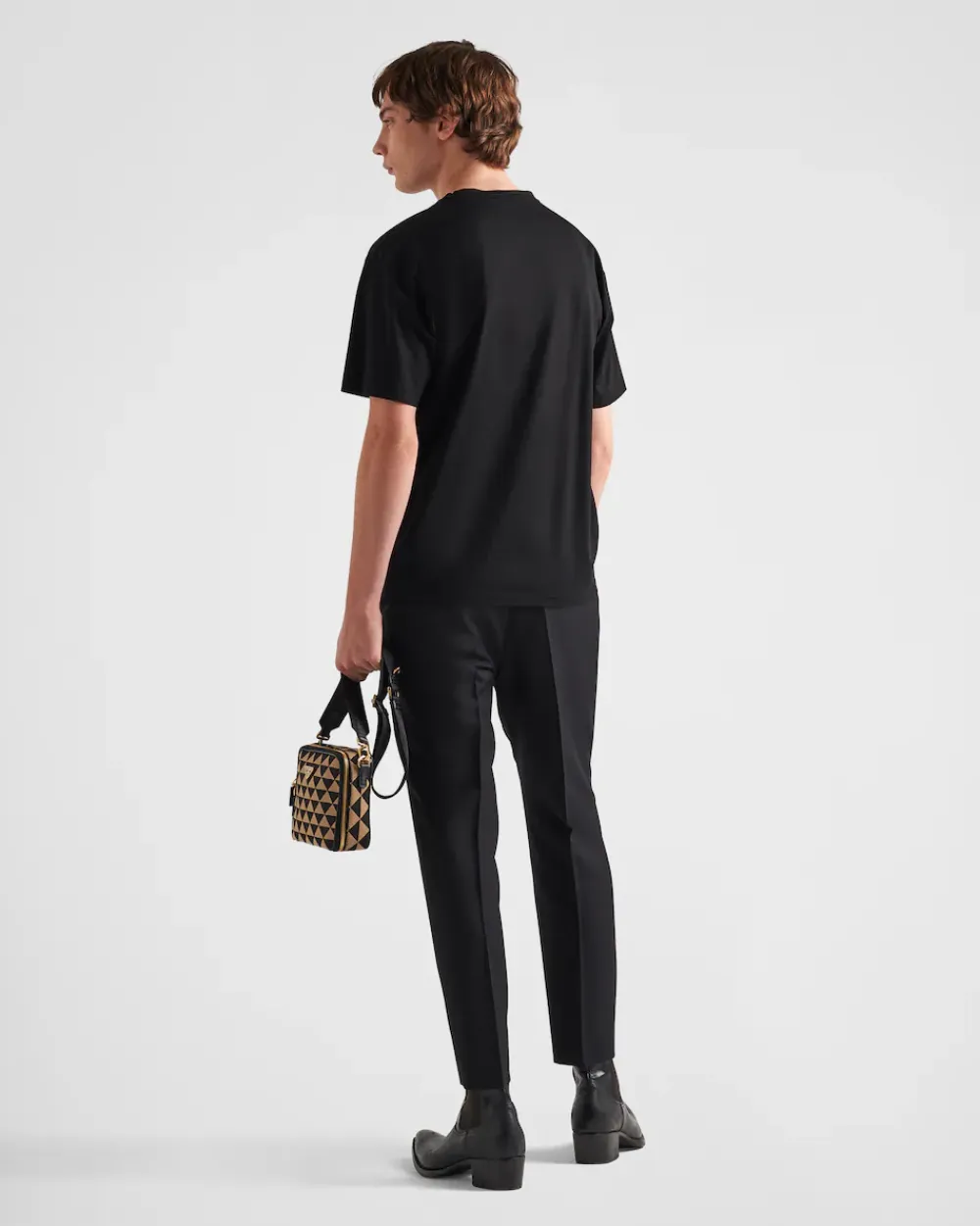 Hombre Prada CAMISETAS Y POLOS^Camiseta De Algodón Elástico