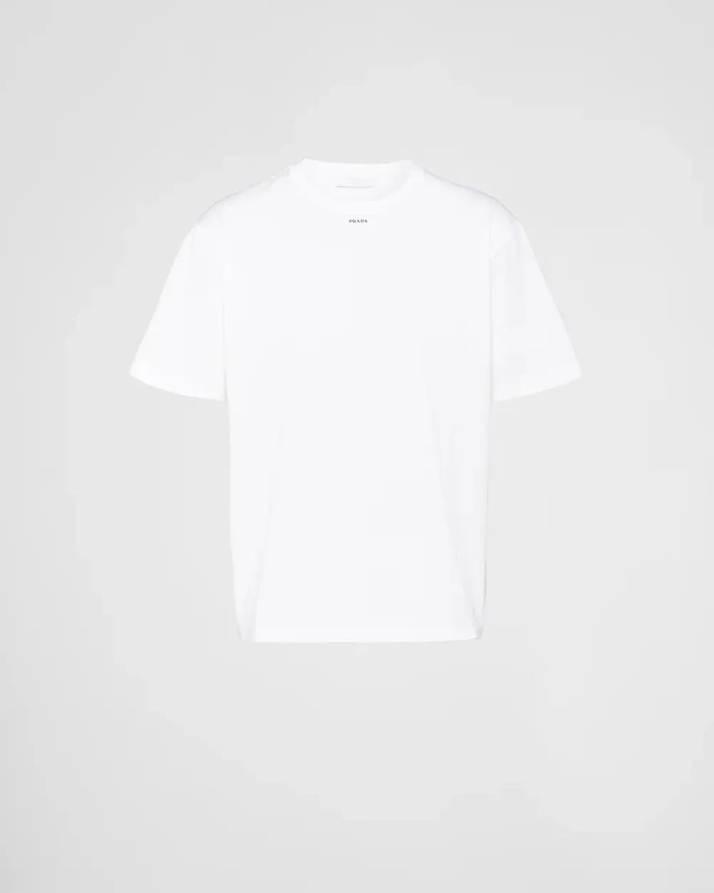 Hombre Prada CAMISETAS Y POLOS^Camiseta De Algodón Elástico