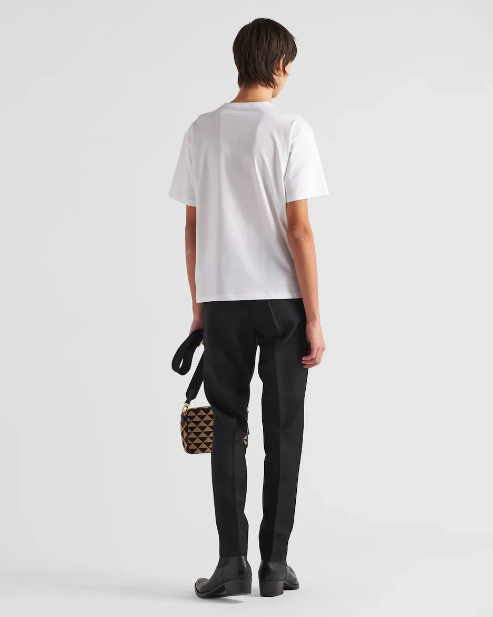 Hombre Prada CAMISETAS Y POLOS^Camiseta De Algodón Elástico