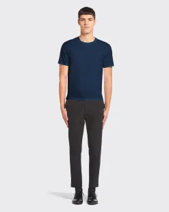 Hombre Prada CAMISETAS Y POLOS^Camiseta De Algodón Elástico