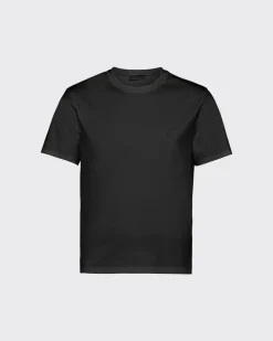 Hombre Prada CAMISETAS Y POLOS^Camiseta De Algodón Elástico