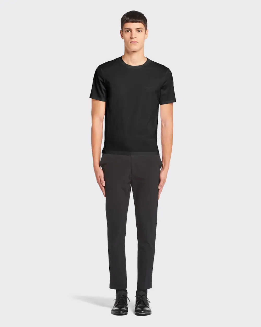 Hombre Prada CAMISETAS Y POLOS^Camiseta De Algodón Elástico