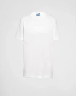 Mujer Prada CAMISETAS Y SUDADERAS^Camiseta De Interlock
