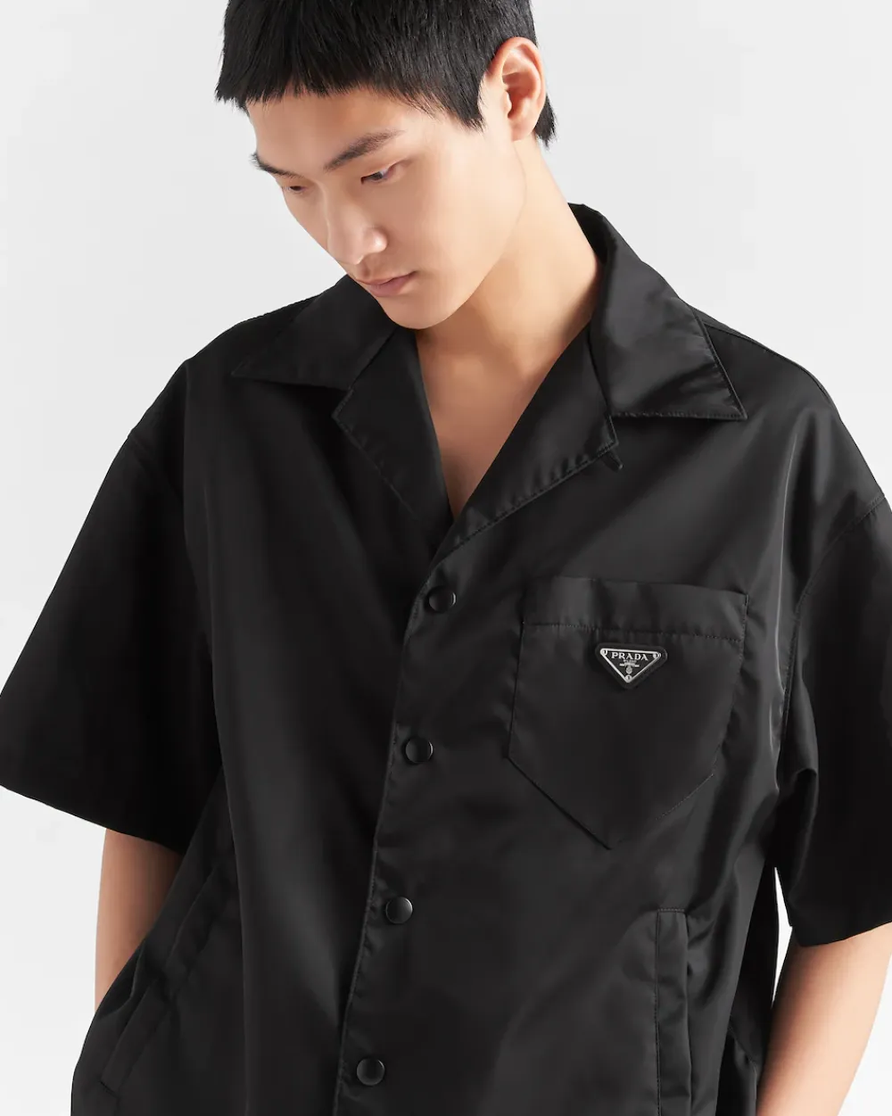 Hombre Prada COLECCIÓN MASCULINA|CAMISAS^Camiseta De Manga Corta De Re-nylon