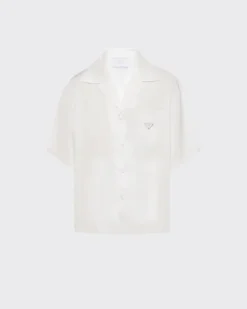Prada COLECCIÓN MASCULINA^Camiseta De Manga Corta De Re-nylon