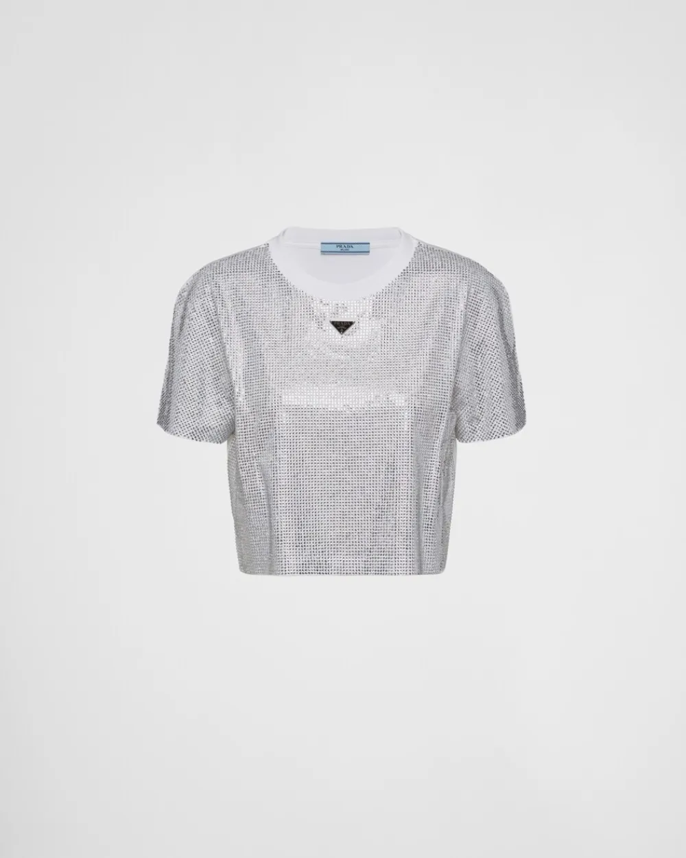 Mujer Prada CAMISETAS Y SUDADERAS^Camiseta De Punto Con Bordado