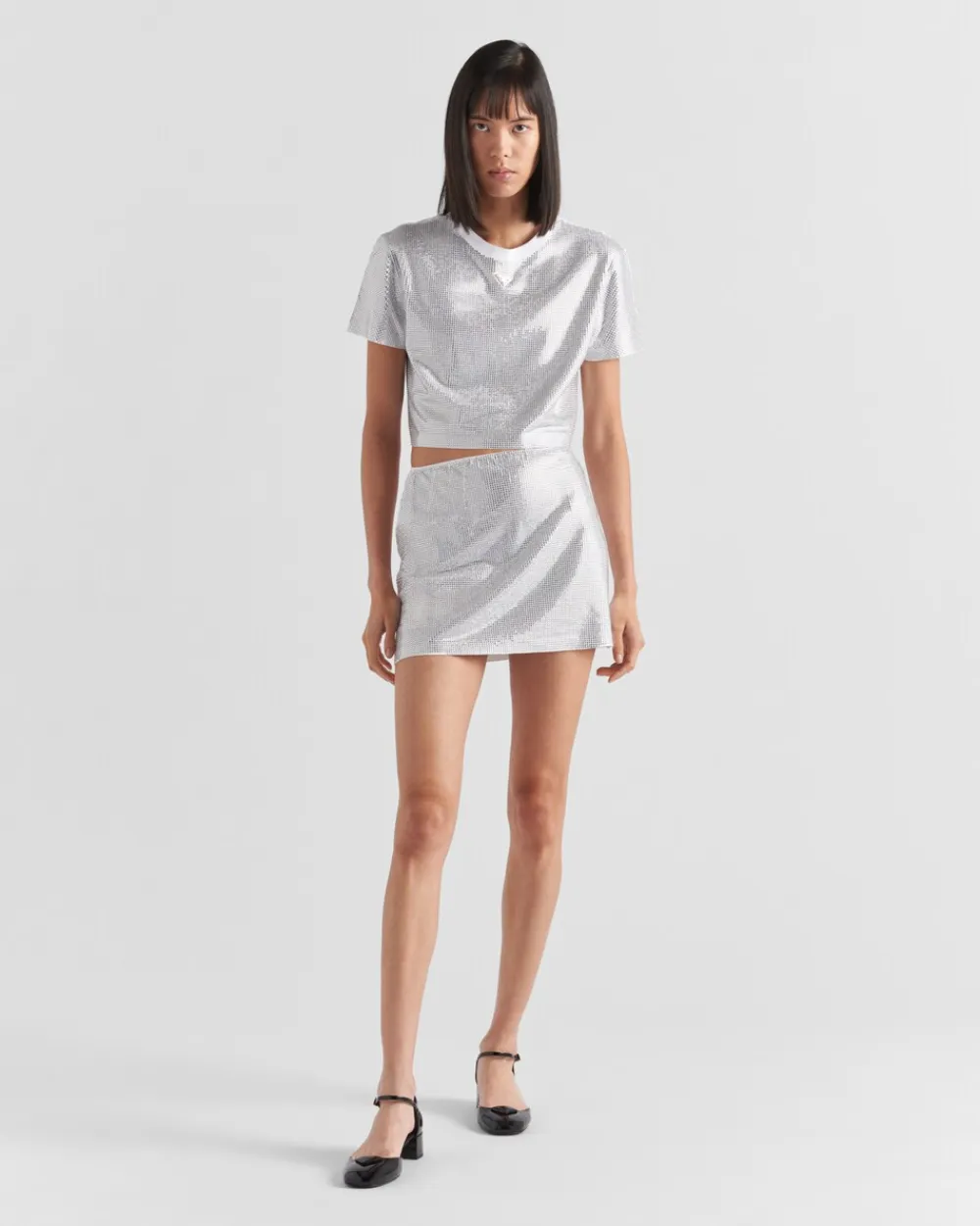 Mujer Prada CAMISETAS Y SUDADERAS^Camiseta De Punto Con Bordado