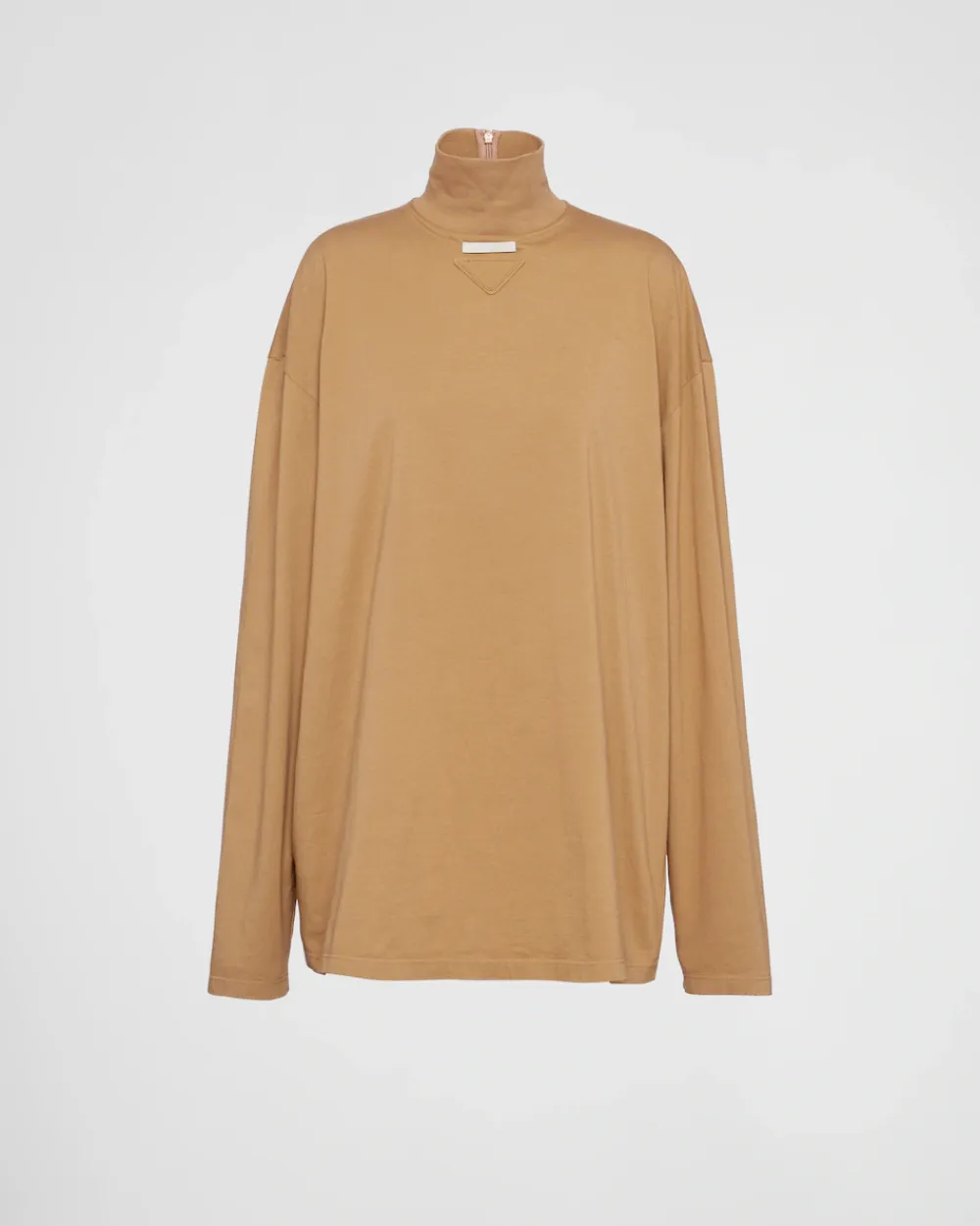 Mujer Prada CAMISETAS Y SUDADERAS^Camiseta De Punto De Cuello Alto